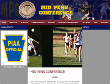 Tablet Screenshot of midpennconference.org